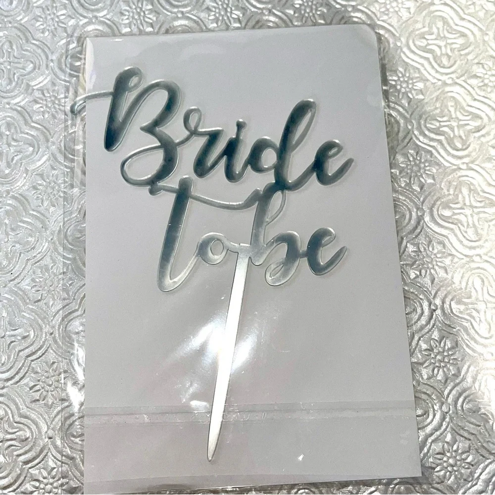 Bridal | Bridal Cake or Cup cake Topper - New Bride To Be Cake Topper | Topper